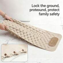 1pc Non-Slip Massage Bathtub Mat With Massage Foot Pad, Durable PVC Shower Suction Cup Mat, Bathroom Safety Mat, Suitable For Home Toilet, Non-Slip Safety Design, Rectangular Shower Mat And Bathroom Anti-Slip Mat - A - View 5