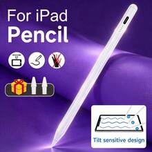 New Capacitive Stylus Pen, Compatible With Apple 2018-2025 And Android Phone/Tablet Touchscreen, Anti-Mistouch, Tilt Sensitivity, Magnetic Attachment, Fast Charging, Suitable For IPad 2018-2025, 10/11, Pro, Air 3/4/5/6 - White - View 2