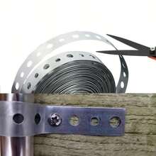 2pcs Galvanized Iron Roll With Perforated Hanging Strap - Dual Hole Design, 118 Inch Long Galvanized Metal Strap, Flexible Fixing, Corrosion-Resistant Support Roll, Suitable For Pipe Support, Pipe Fixing, Home Renovation, HVAC Installation, Various DIY Repairs - 2-pack 3m Iron Coil Tape - View 6
