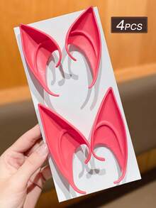 Women's Halloween Elf Ears, Soft Silicone Realistic Fairy Elf Ears, Multi-Color Cosplay Prosthetic Ears, Suitable For Halloween Costume Party, Party, Costume And Photography Props, Women's Halloween Hair Accessories Costume Props - Multicolor - View 10