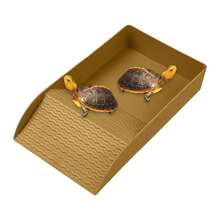 Tortoise Water Bowl Reptile Bathing Dish With Ramp Aquarium Ornament Water Bowl For Turtle Bearded Dragon Lizard Gecko Snake - 30.5*15*6cm - View 3