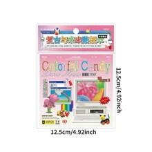 1pc/2pcs Vintage & Futuristic Sticker Book 30 Sheets, Retro Tech Style, Suitable For Decorating Laptop, Phone Case, Planner, Diary - Retro and Future - View 5