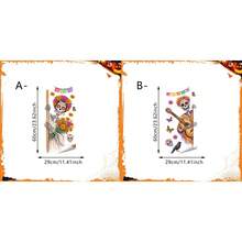 1/2pcs Cute Yet Eerie Mexican Day Of The Dead Window Stickers, Double-Sided PVC Electrostatic Adsorption Glass Stickers, Suitable For Kitchens, Bathrooms, Living Rooms, Cafes, And Home Decor. - Multicolor - View 5