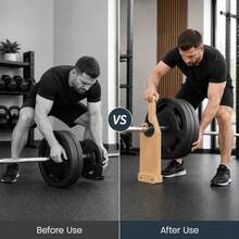 Sturdy Barbell Rack With Anti-Slip Handle, Weight Bar Storage Stand For Weightlifting, Fitness Accessory For Daily Training - 1 - View 4