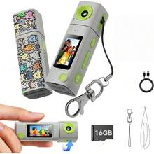 Mini Keychain Digital Camera:2K Digital Mini Camera With 16GB Card,Vintage Keychain Video Camera, 1" HD LCD Display, 400mAh Battery Portable Small Cameras - View 12