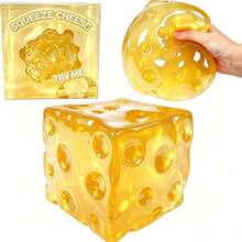1 pieza Juguete antiestrés de cubo de hielo cóncavo, cubo de alivio de presión de rebote rápido, gadget de mano para alivio del aburrimiento, decoración interior multiusos - Multicolor - Ver 1