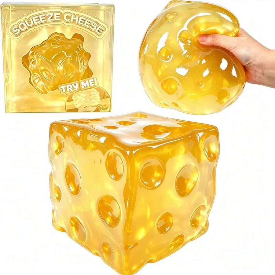 1 pieza Juguete antiestrés de cubo de hielo cóncavo, cubo de alivio de presión de rebote rápido, gadget de mano para alivio del aburrimiento, decoración interior multiusos - Multicolor - Ver 1