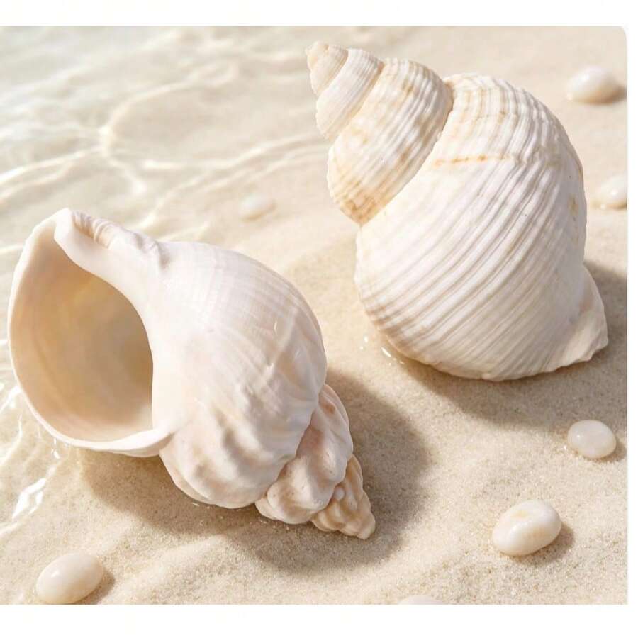 Natural Conch Hermit Crab Replacement Shell, Aquarium Tank Landscape Decor, DIY Craft Ornament - Size - View 1