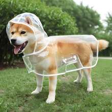 1pc Transparent Waterproof Dog Raincoat, Windproof And Waterproof, Suitable For Small, Medium And Large Dogs, Pet Raincoat, Suitable For Small And Medium Dogs, Teddy Bear And Bichon Frise For Rainy Day Walks (Recommended To Buy One Size Larger; Please Measure Your Pet's Body Size Before Purchasing To Ensure Comfortable Fit) - Multicolor - View 9
