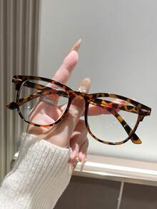 1 Stück Retro Leichtgewicht Mode Brillen Set - Modische Vollrahmen Blaulicht-Schutz Brille - Verschiedenfarbig - Übersicht 3