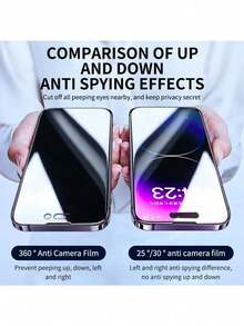 CASECOPS 4 Buah Pelindung Layar Kaca Tempered 360° Empat Sisi Perlindungan Privasi Penuh, Anti-Intip, Anti-Spy, Anti-Sidik Jari, Benar-benar Tidak Terlihat dari Semua Sudut, Kompatibel dengan iPhone 17 Pro Max/17 Air/16E/16 Pro Max/16 Pro/16 Plus/16/15 Pro Max/14 Pro Max/13/12/11/XS Max/XR Plus Series, Hadiah Ulang Tahun, Hadiah untuk Keluarga, Teman - 4 buah - View 11