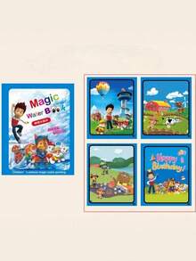 1pc Paw Patrol Watercolor Painting Album Reusable For Doodling And Drawing Best Holiday Gift For Friends Party Decoration - Cartoon - View 9