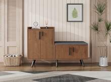 Natural Storage Bench - B120/D34/H82.8cm - Natural - View 6