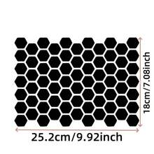 2 Pieces Set Of GM Window Film Decoration, Self-Adhesive Hexagonal Honeycomb Vinyl Stickers, Truck Side Window Honeycomb Stickers, Waterproof, Sunproof, Scratch-Resistant, Durable Stickers, Classic Pattern Design - A - View 4