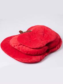 1 buah Bantal Tidur Hewan Peliharaan Berbentuk Apel yang Lucu, Alas Istirahat Lembut untuk Kelinci, Marmut, Hamster, dan Hewan Peliharaan Kecil, Cocok untuk Istirahat Sehari-hari, Dekorasi yang Menarik, Pilihan Hadiah Sempurna untuk Pecinta Hewan Peliharaan Kecil - Merah - View 3