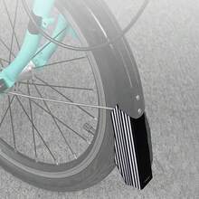 1 Set ENLEE Folding Bicycle Mudguard Extension, Front And Rear Wheel Mudguards, Personalized Pattern Design, Lightweight Detachable Shock-Absorbing Mudguards, Anti-Mud And Debris, Folding Bicycle Protective Cover - Multicolor - View 6