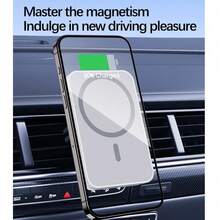 Portable 15W Magnetic Wireless Car Charger, Upgraded Strong Magnet Compatible With Apple Wireless Charging Phones, Car Mount Holder Compatible With Iphone 12/12 Pro Max/12/15/13 Mini/13 Pro/13 Pro Max/14 Pro Max - Multicolor - View 2