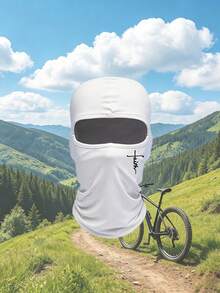 1pc/2pcs Unisex Solid Color Printed Balaclava Headwear Set, Single Hole Full Face Mask For Cycling, Suitable For Daily Outings And Outdoor Activities - Multicolor - View 5