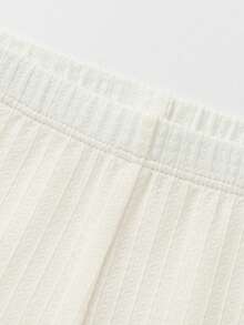 Balabala Baby Girl Lightweight Leggings, Fashionable Summer Pants, 2025 New Style - Milky White - View 6