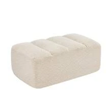Brravo Ottoman Granular Fleece-Beige White - 白色 - 查看 5