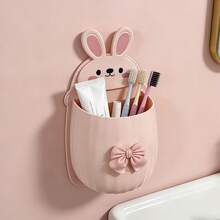 [2pcs/Set Bowknot Storage Rack] 2pcs/Set, Includes 1 Storage Rack And 1 Bowknot, Suitable For Sink And Bathroom, Can Store Toothpaste, Pencils, Combs And Other Items - Multicolor - View 4