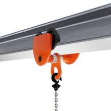 YUNRUX 2T-Balkenwagen, Balkenwagen, Manual Push Cart With Casters - Orange - View 1