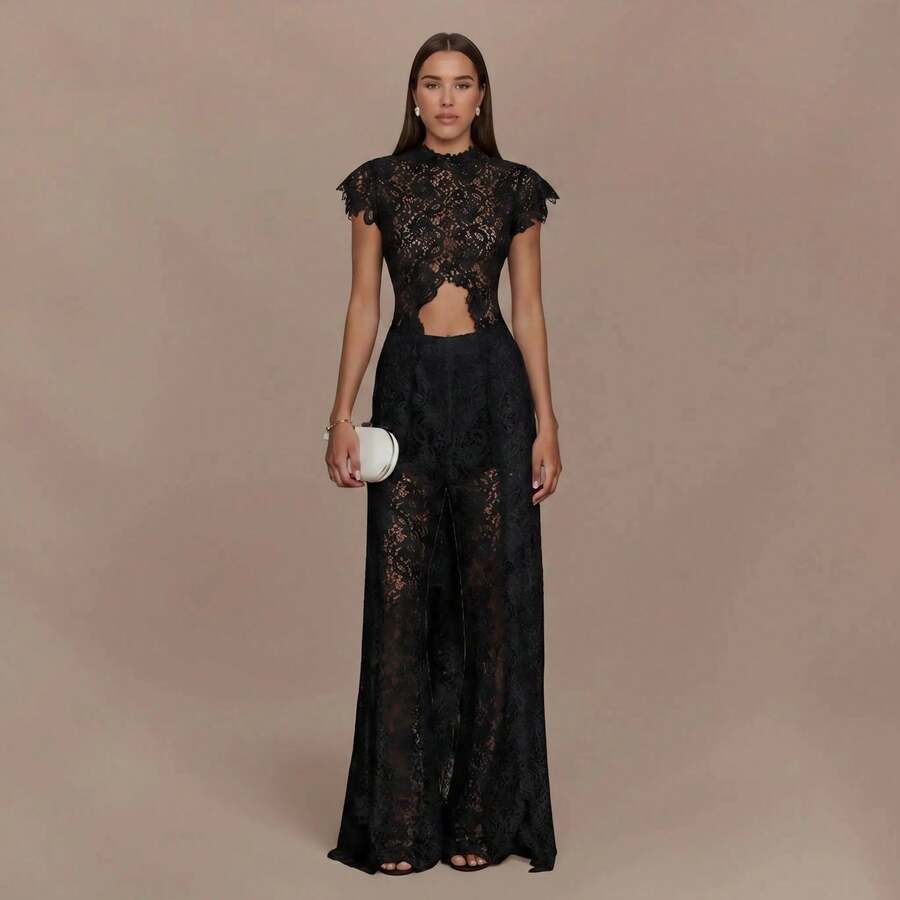 Women Two-Piece Outfits - Black - View 1