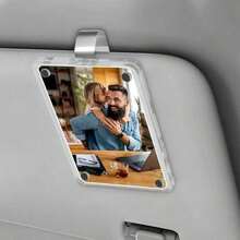 New Universal Acrylic Magnetic Photo Clip Accessories, Refrigerator Magnetic Stickers, Transparent Magnetic Instant Camera Photo Frame, Car Rearview Mirror Photo Clip, Personalized DIY Car Decoration Photo Frame, Couple Gift, Pet And Family Memorial Photo Frame, Holiday Gift, Multiple Sizes Available - Rectangle - View 11