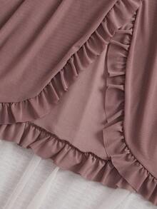 2 Sets Spring/Summer Lace Camisole Sleepwear, Bow & Pleated Design, Sexy V-Neck Lingerie Style Loungewear, Suitable For Date Night - Multicolor - View 10