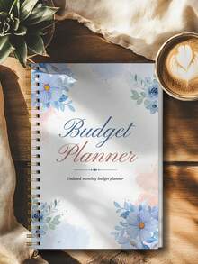 1pc Peach Floral Budget Planner With Budget Review, Expense Tracker, Spending Chart & Monthly Reflection Pages For Home Office, Office Desk Accessories, Halloween Gifts - Rectangle - View 11