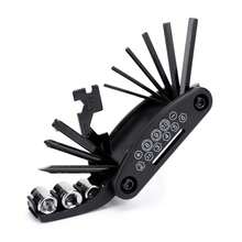 1pc-16-In-1 Wrench Set - Bicycle Repair Tool 16-In-1 Multi-Function Folding Portable Wrench Set Mountain Bike Road Bike Repair Tool. Manual Tool, Tools & Home Improvement. Convenient And Practical, Sturdy And Durable, Beautiful And Practical. - Multicolor - View 9