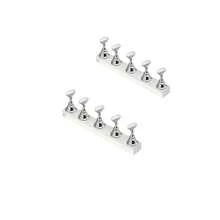 1 Conjunto de Caixa/2 Conjuntos de Caixa Suporte de Prática de Arte de Unhas Acrílicas com Suporte de Unhas Adesivo Dupla Face, Rack de Prática de Pontas de Unhas Magnéticas Press-On, Bandeja de Prática de Unhas Reutilizável, Suporte de Exibição de Arte de Unhas Pré-Revestido - Multicolorido - Visão 15