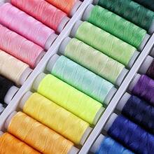 50pcs Home DIY Sewing Machine Small Thread Hand Sewing Thread 402, Each Roll Approx. 350m/137.8in, Used For DIY Handmade Sewing Thread Needle Set, Sewing Thread, Cross Stitch, Suitable For Mending, Used For Handmade Sewing, Quilting And Sewing Machine - Set A - View 5