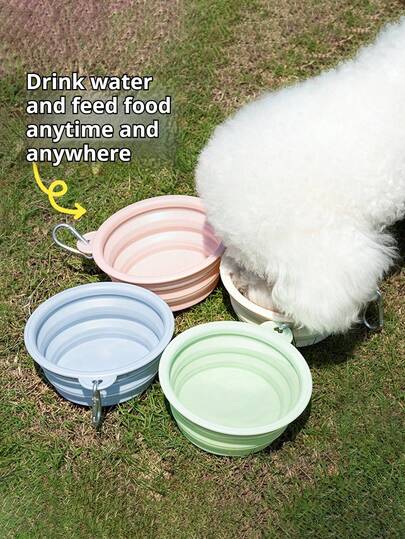 1pcs Non‑Slip Thickened Plastic Pet Bowl, Durable Feeding & Water Bowl For Cat & Dog, Household Daily Pet Supplies