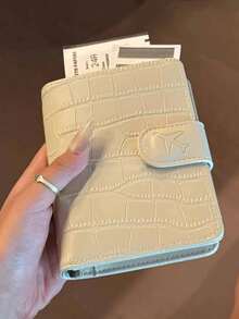 حامل جواز سفر من الجلد الصناعي بنقشة التمساح، منظم مستندات متعدد الفتحات للبطاقات مضاد للسرقة، مناسب لأساسيات السفر/رحلات العمل. - متعدد الألوان - مشاهدة 4