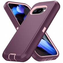 Military-Grade Shockproof Heavy-Duty Full-Body Protective Phone Case, Anti-Scratch Durable 3-In-1 Protective Cover For IPhone, Galaxy, HONOR And Other Smartphones Birthday Gift - Wine Red Powder - View 88