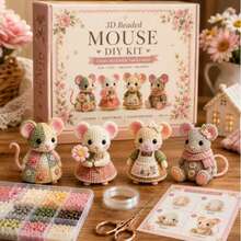 3D Beaded Animal DIY Kit, 4-Piece Set, Cow/Bird/Animal Beaded Sculpture Craft Kit, Includes All Materials, Perfect For Beginners, Fun And Relaxing Craft Activity, Gift For Adult Hobbyists, Holiday Must-Have, Home Decor, Room Decor, Halloween - Multicolor - View 10