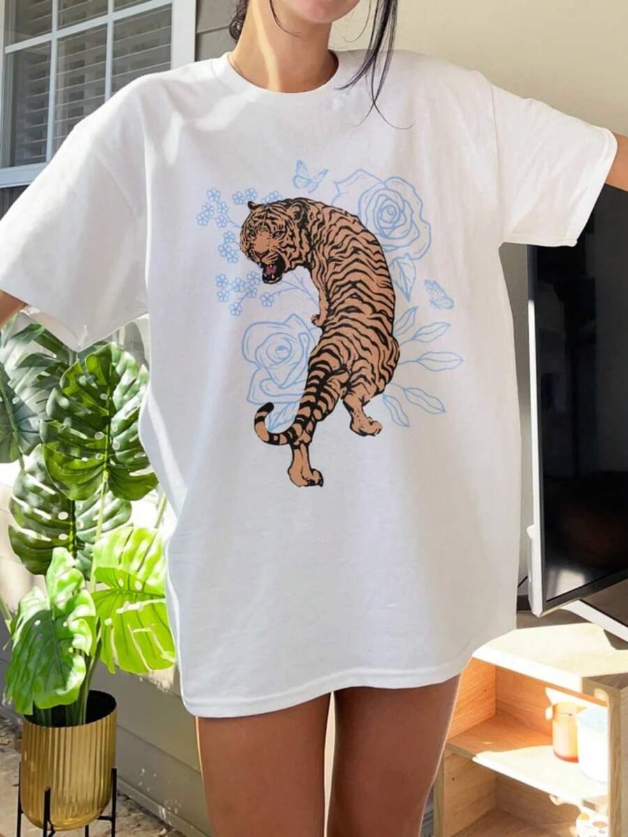 Women T-Shirts - 白色 - 查看 1
