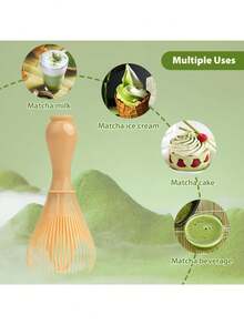 Matcha Whisk Brush Tool, Suitable For Matcha Green Tea Powder, Reusable, Powder Whisk Traditional Handmade Japanese Matcha Mixing Brush Mixing Tool Accessory, Used For Tea Preparation - Multicolor - View 7