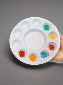 White Plastic Paint Palette, Watercolor Mixing Tray, Suitable For Painting Parties, DIY Crafts And Art Painting - Plastic Palette - View 6