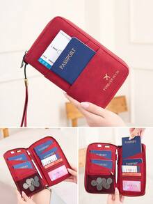 FOREVER MIYIN Cartera de viaje vintage con protección RFID para pasaporte, apta para múltiples pasaportes, con correa de muñeca, porta documentos, bolsillos para monedas y ranura para bolígrafo, accesorio esencial de viaje - Multicolor - Ver 18