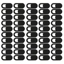 100/50/25/5pcs Camera Privacy Covers, Plastic Camera Privacy Covers, Suitable For IPhone Laptop PC Smartphone Camera Slider, Waterproof, Shockproof, Anti-Drop, Anti-Scratch, Wear-Resistant, Anti-Fingerprint, Full Coverage - Black - View 14