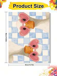 DIY Digital Oil Painting Set - Two Ducks, Beginner Canvas Art Handmade Painting Craft, Living Room Bedroom Home Decor, Holiday Gift, Includes Painting Tools - Frameless - View 8
