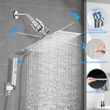 Shower Head Water Filter - Plateado - View 5