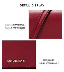 Michael Kors Jet Set Women's Logo Shoulder Crossbody Bag 35F5GTVC8L CHERRY - 櫻桃紅35F5GTVC8L CHERRY - 查看 5