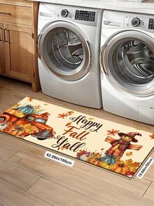 1/2pcs Thanksgiving Multi-Color Pumpkin Pattern, Vintage Diatomaceous Earth Mat, Super Absorbent, Non-Slip, Perfect For Bathroom, Kitchen And Dining Room, Quick Dry, Machine Washable, Perfect Gift For Home Decor And Bathroom Mat. - Multicolor - View 16