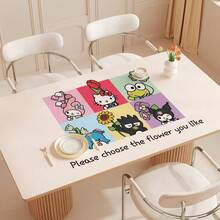 SANRIO 1PC/2PCS Random Color Cartoon Cat Extra Long Desk Mat, Fresh Light Background With Multiple Cute Cartoon Cat Illustrations, Waterproof & Wear-Resistant Material, Easy To Clean Stains, Non-Slip Bottom, Suitable For Students Daily Writing Practice, Computer Office Mouse Use, Planner Sticker Tape Collage Creation, Doodle Painting, Desk Surface Scratch Protection, Dormitory Desktop Decoration, Home Study Office Handmade DIY Universal Cute Cartoon Large Desk Pad - A-random Color - View 7
