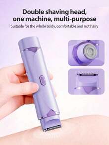 2-In-1 Dual Head Women's Electric Shaver | Waterproof Wet/Dry Bikini Trimmer, Suitable For Full Body Grooming - View 5