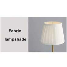 1PC Vintage Art Table Lamp With Fabric Lampshade - Touch Control, Dimmable Metal Bedside Lamp, Suitable For Living Room, Study And Home Decor - Fabric Metal Table Lamp - View 5