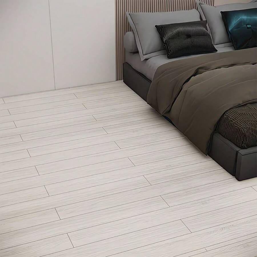 3D Peel And Stick Vinyl Floor Roll Stickers,Wood Plank Sticker For Home Apartment Room,Self Adhesive Easy DIY Removable Waterproof Thicken Floor Covering Wood - A - View 1